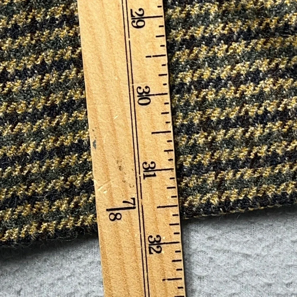 VTG Burberrys Men Blazer Houndstooth suit jacket Sport Coat Brown 1/2 canvas 42R - Picture 13 of 16